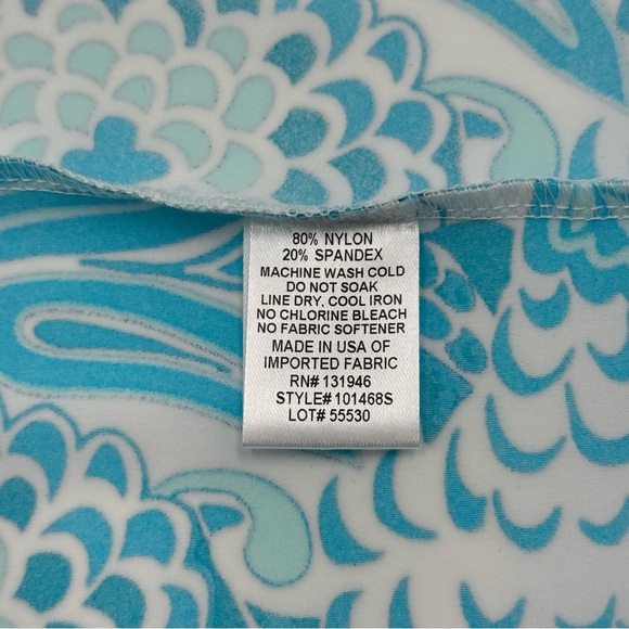 JUDE CONNALLY Women’s Florence Mini Dress Enchanted Sea Aqua Jude Cloth Large - Picture 4 of 12